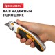 Нож универсальный мощный алюминиевый BRAUBERG 'Heavy duty', автофиксатор, резиновые вставки, 238735
