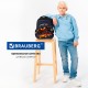 Ранец BRAUBERG QUADRO, 3 отделения, с брелоком, 'Огненный паук', 37х28х18 см, 273106