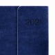 Ежедневник датированный 2021 А5 (148х218 мм) GALANT 'Magnetic', кожзам, клапан, синий, 111522