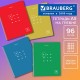Тетрадь А5 96 л. BRAUBERG, гребень, клетка, обложка картон, 'Knowledge' (микс в спайке), 404421