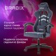 Кресло компьютерное BRABIX 'Shooter GM-123', 2 подушки, ткань, синее/серое, 533212