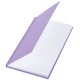 Блокнот А5 134х206 мм, 80 л., твёрдый, клетка, BRAUBERG 'Minimal', сиреневый, 116440