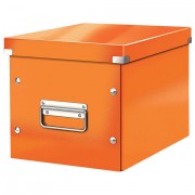 Короб архивный LEITZ 'Click & Store' L, 310х320х360 мм, ламинированный картон, разборный, оранжевый, 61080044