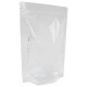 Пакеты дой-пак с замком ZIP LOCK, прозрачные, 160х240 + 40 мм, КОМПЛЕКТ 100 штук, 70 мкм, BRAUBERG, 700698