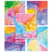 Тетради ДЭК А5 96 л. КОМПЛЕКТ 5 шт., BRAUBERG скоба, клетка, SoftTouch, фольга, 'Яркие Краски', 404691