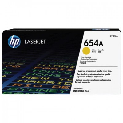 Картридж лазерный HP (CF332A) LaserJet Pro M651n/M651dn/M651xh, желтый, оригинальный, ресурс 15000 страниц