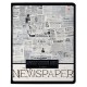 Тетрадь А5 48 л. АЛЬТ скоба, клетка, глянцевый лак, 'Газета' (5 видов), 7-48-1146