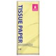 Цветная бумага ТИШЬЮ 17 г/м2, 50х66 см, 50 листов, лимонный цвет, ЗОЛОТАЯ СКАЗКА, 116487