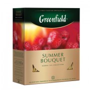 Чай GREENFIELD 'Summer Bouquet' фруктовый, 100 пакетиков в конвертах по 2 г, 0878-09