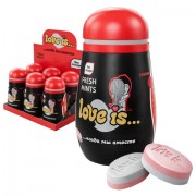 Конфеты освежающие LOVE IS со вкусом клубники, 45 г, пластиковая банка