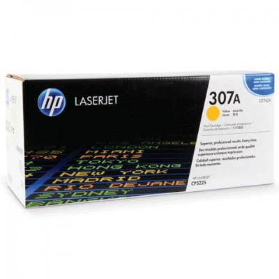 Картридж лазерный HP (CE742A) LaserJet CP5225/5225N, желтый, оригинальный, ресурс 7300 страниц