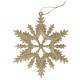 Украшение ёлочное 'Снежинки' 4 шт., 13 см, пластик, золотистые, ЗОЛОТАЯ СКАЗКА, 591132