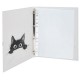 Папка-портфолио универсальная, 4 кольца, 20 файлов, 7БЦ матовая, BRAUBERG 'Cat', 107557, 117557