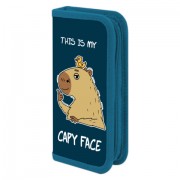 Пенал ПИФАГОР, 1 отделение, ламинированный картон, 19х9 см, Capy face, 272245