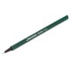 Ручка капиллярная BRAUBERG 'Aero', ТЕМНО-ЗЕЛЕНАЯ, трехгранная, металлический наконечник, линия письма 0,4 мм, 142251