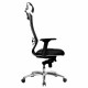 Кресло офисное МЕТТА 'SAMURAI' SL-3.05, с подголовником, сверхпрочная ткань-сетка/экокожа, черное