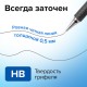 Карандаш механический 0,5 мм, BRAUBERG 'Black Jack', металлический корпус, ластик, резиновый грип, 180463