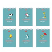 Блокнот МАЛЫЙ ФОРМАТ А7, 40 л., гребень, картон, клетка, HATBER, 'Мой любимый блокнот', 081193, 40Б7В1гр