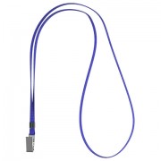 Лента для бейджей ERICH KRAUSE, 42 см, металлический клип, синяя, 63716