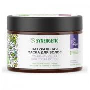 Маска для волос 300 мл, SYNERGETIC 'Тонизирующая для роста волос', натуральная, 701800