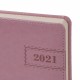 Ежедневник датированный 2021 А5 (138х213 мм) BRAUBERG 'Imperial', кожзам, розовый, 111376