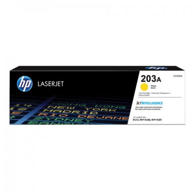 Картридж лазерный HP (CF542A) LaserJet Pro M254/M280/M281, желтый, ресурс 1300 стр., оригинальный