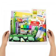 Набор канцелярии подарочный BRAUBERG 'AVOCADO', 18 наименований, 43 предмета, 880951