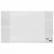 Обложка ПВХ со штрихкодом для тетрадей и дневников, СУПЕРПЛОТНАЯ, 150 мкм, 210х350 мм, прозрачная, ПИФАГОР, 229311