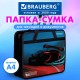 Папка на молнии с ручками BRAUBERG А4, 1 отделение, пластик, 80 мм, 'Скорость', 270872