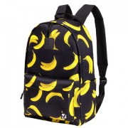 Рюкзак BRAUBERG POSITIVE универсальный, потайной карман, 'Bananas', 42х28х14 см, 270782