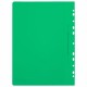 Скоросшиватель пластиковый с перфорацией BRAUBERG EXTRA, А4, 140/180 мкм, зеленый, 272896
