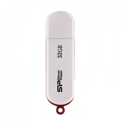 Флеш-диск 32 GB SILICON POWER LuxMini 320 USB 2.0, белый, SP32GBUF2320V1W