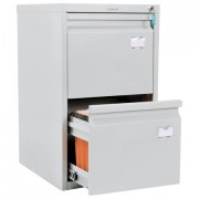 Шкаф картотечный ПРАКТИК 'A-42', 685х408х485 мм, 2 ящика для 84 подвесных папок, формат папок A4 (БЕЗ ПАПОК)