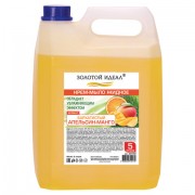 Мыло-крем жидкое, 5л, ЗОЛОТОЙ ИДЕАЛ 'Бархатистый апельсин-манго', 607492