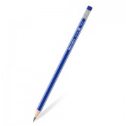 Набор карандашей чернографитных BRAUBERG 'GX-100' 12 шт., HB, с ластиком, корпус синий, 181722