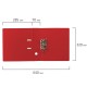 Папка-регистратор BRAUBERG с двухсторонним покрытием из ПВХ, 70 мм, красная, 222652