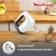 Миксер MOULINEX HM460110, 500 Вт, 5 скоростей, 2 венчика, 2 крюка для теста, белый, 7211004400