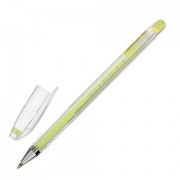 Ручка гелевая CROWN 'Hi-Jell Pastel', ЖЕЛТАЯ ПАСТЕЛЬ, узел 0,8 мм, линия письма 0,5 мм, HJR-500P