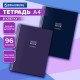 Тетрадь А4, 96 л., BRAUBERG, гребень, клетка, матовая ламинация, 'NoteBookMono' (микс в спайке), 405315