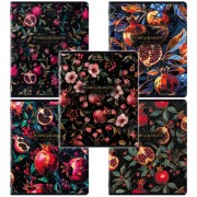 Тетради ДЭК А5 48 л. КОМПЛЕКТ 5 шт. BRAUBERG, скоба, клетка, глянцевый лак, 'ГРАНАТЫ', 404927