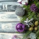 Шары ёлочные 6 шт., 6 см, 'Базовая серия', пластик, ФИОЛЕТОВЫЕ (глянец, матовый, глиттер), ЗОЛОТАЯ СКАЗКА, 590869