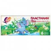 Пластилин классический ЛУЧ 'Zoo', 6 цветов, 81 г, картонная коробка, 19С 1271-08