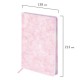 Ежедневник датированный 2026 А5 138х213 мм, BRAUBERG 'Ice', под кожу, розовый, 117390