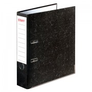 Папка-регистратор STAFF 'EVERYDAY' с мраморным покрытием, 50 мм, с уголком, черный корешок, 227186