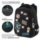 Ранец BRAUBERG PREMIUM, 2 отделения, с брелком, 'Space mission', LED ЛАМПОЧКИ, 38х29х16 см, 270599
