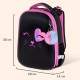 Ранец BRAUBERG SHINY, 2 отделения, с брелоком, 'Улыбающийся котик', 38х28х14 см, 272040
