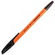 Ручка шариковая BRAUBERG 'X-333 Orange', ЧЕРНАЯ, корпус оранжевый, узел 0,7 мм, линия письма 0,35 мм, 142410
