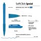 Ручка шариковая автоматическая BRUNO VISCONTI 'SoftClick', СИНЯЯ, 'Special', ассорти, узел 0,7 мм, линия письма 0,5 мм, 20-0103