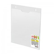 Подставка настенная для рекламных материалов ВЕРТИКАЛЬНАЯ (210х297 мм), А4, ПЭТ, STAFF, 291400