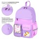 Рюкзак BRAUBERG PASTEL с термонашивками в комплекте, 'Not today', сиреневый, 40х29х14 см, 273127